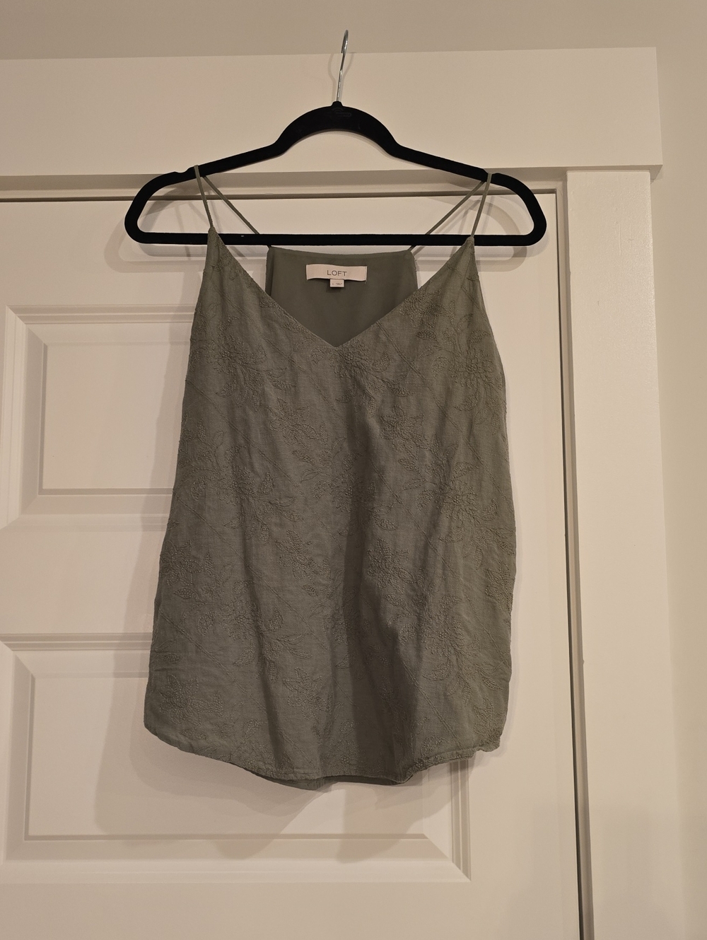 LOFT Sage Green V-Neck Camisole